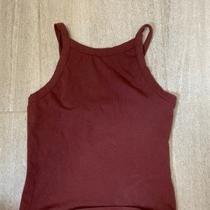 Maroon Garage Tank Top